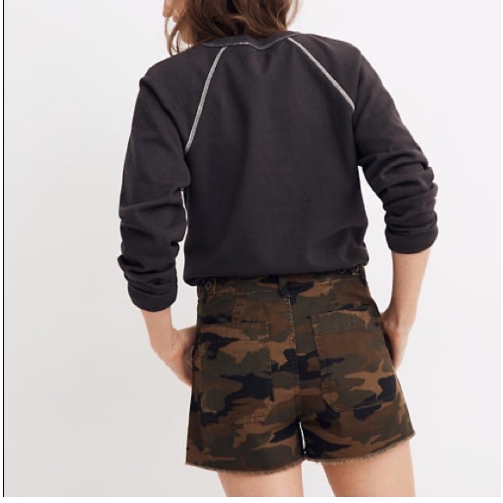 Madewell Camouflage Women's Cargo Shorts‎ Cut Off 30 - Picture 2 of 7